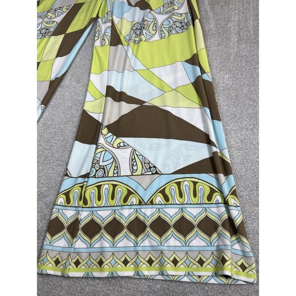 Chicos 1 Cyclone Print Palazzo Pant Multicolor Size 8 Or Medium Wide Leg Pull On - Picture 5 of 10